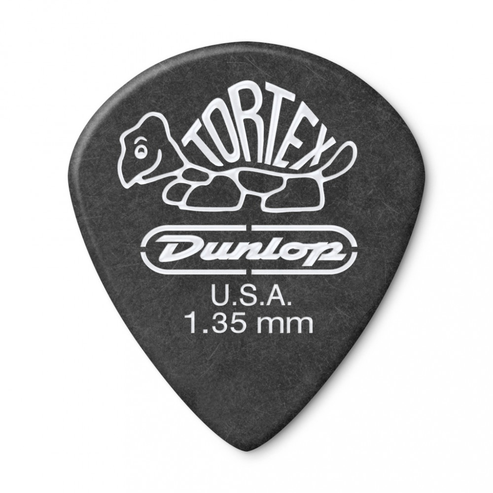 482R1.35 Tortex Pitch Black Jazz III Медиаторы 72шт, толщина 1.35мм, Dunlop