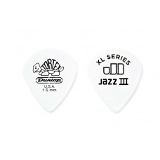 498P1.5 Tortex Jazz III XL Медиаторы 12шт, толщина 1,5мм, Dunlop