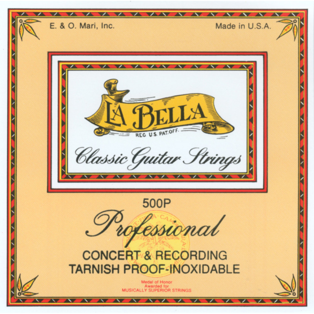 500P Professional Комплект струн для классической гитары, посеребренные, La Bella