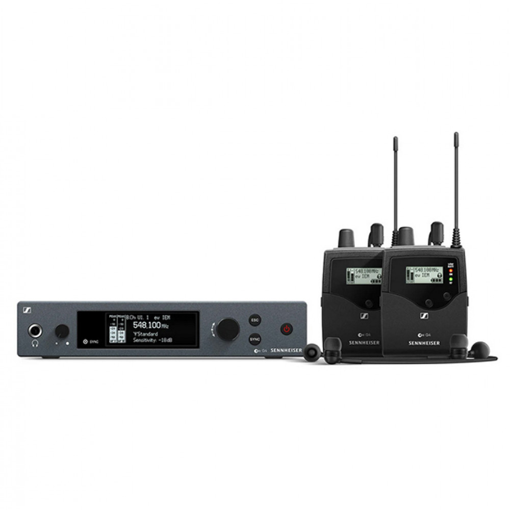 509615 507838 EW IEM G4-TWIN-G Беспроводная система мониторинга, 2 приемн., 566-608 Мгц, Sennheiser