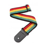50A06 Ремень для гитары текстильный цветной без наплечника рисунок "Jamaica" Planet Waves