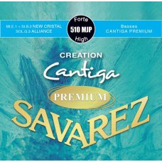 510MJP Creation Cantiga Premium Комплект струн для классической гитары, посеребренные, Savarez