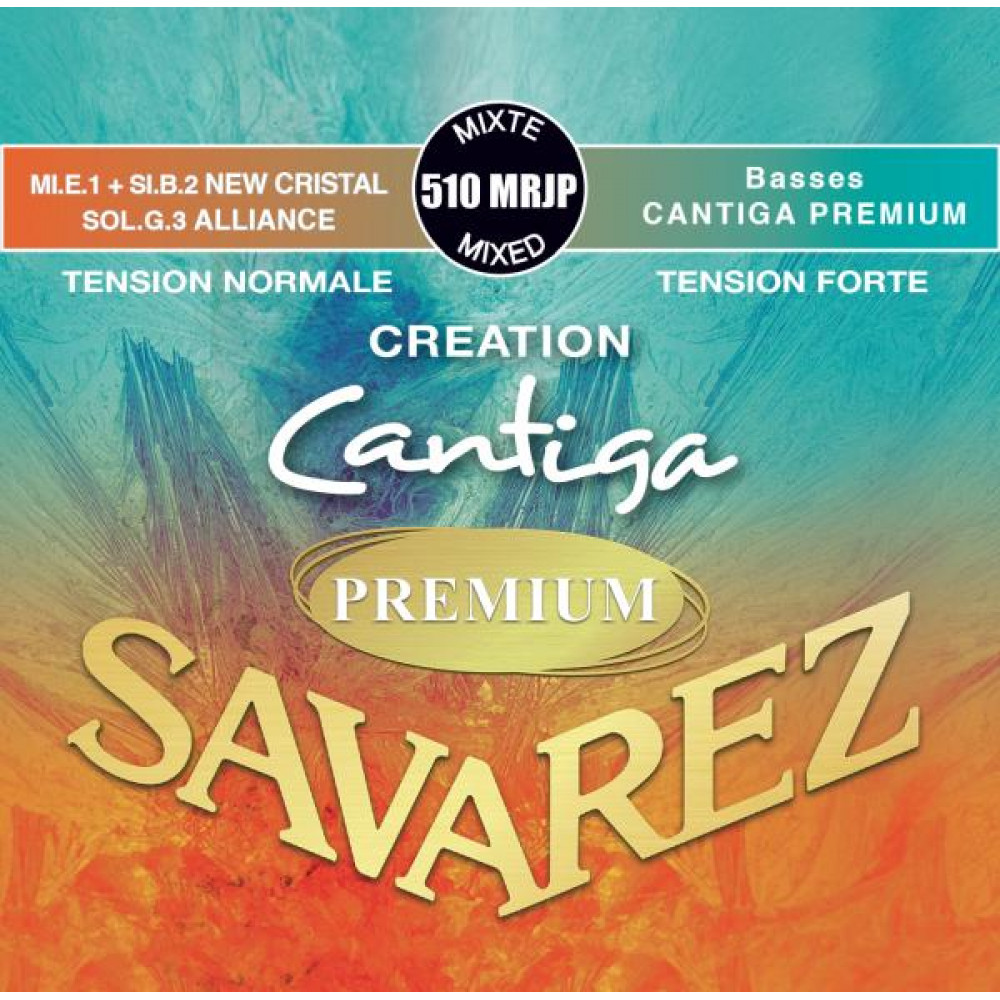 510MRJP Creation Cantiga Premium Комплект струн для классической гитары, посеребренные, Savarez