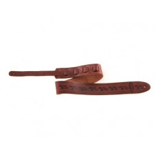 OVATION PREMIUM LEATHER LEAF гитарный ремень 60мм, 117-136см, бордовый