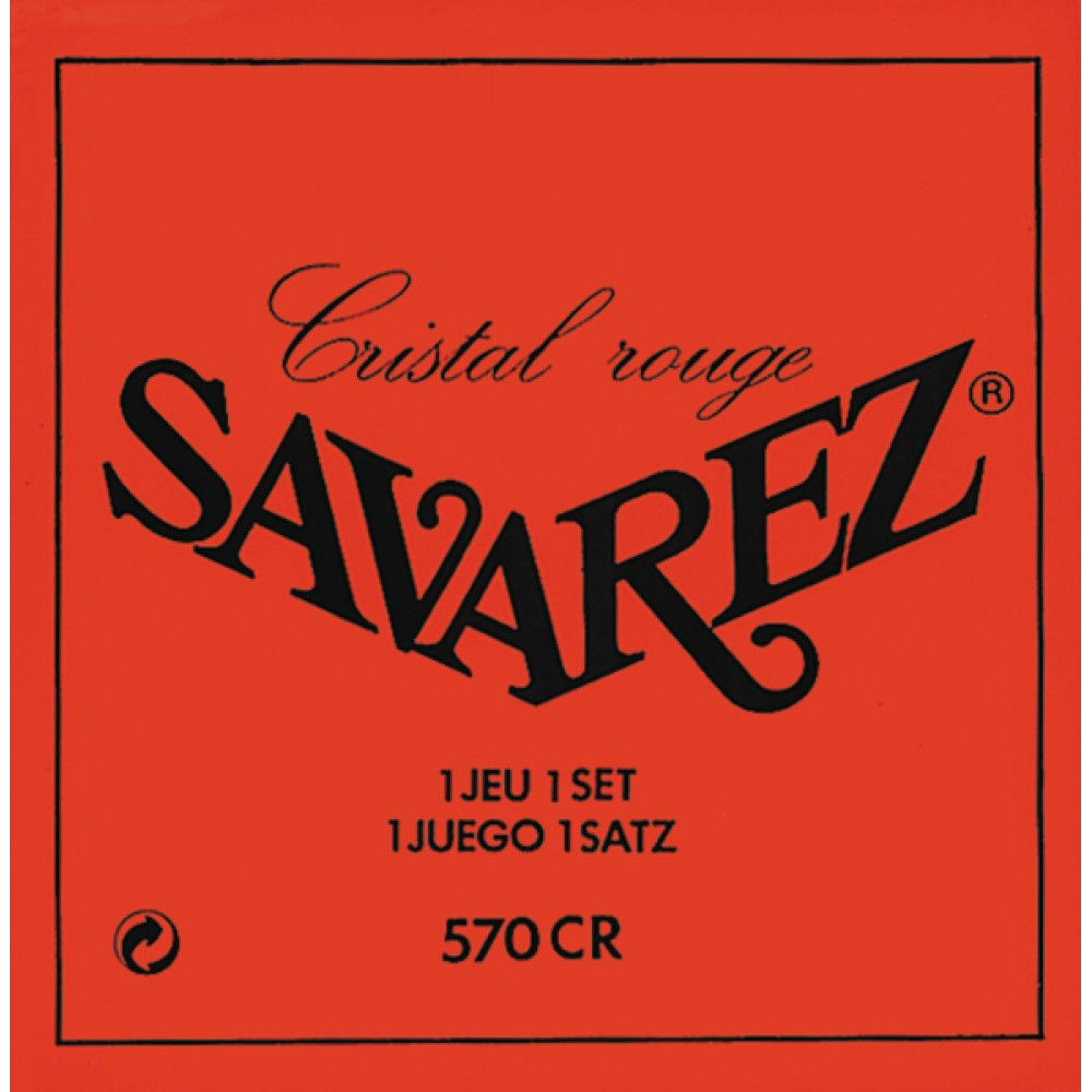 570CR Cristal Rouge Комплект струн для классической гитары, посеребренные, Savarez