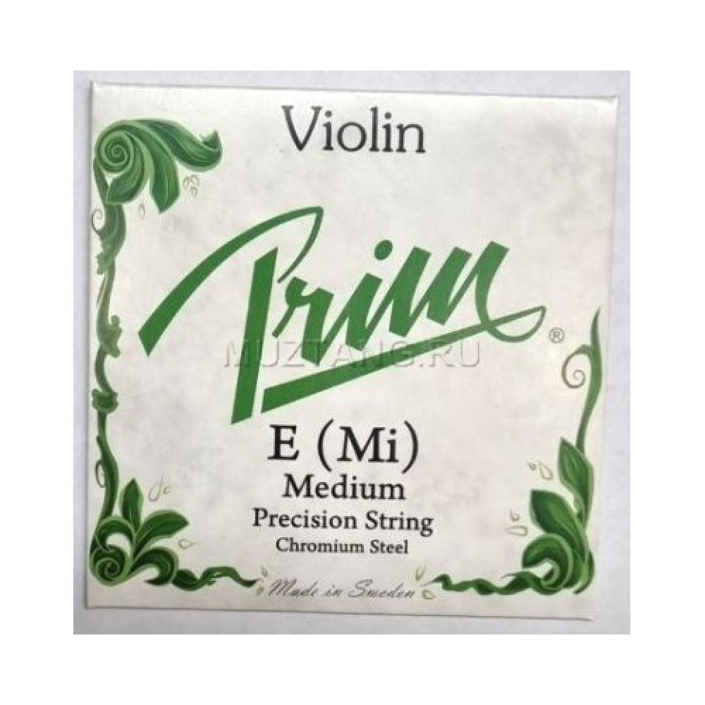 PRIM струна E (Ми) для скрипки 4/4, среднее натяжение, сталь