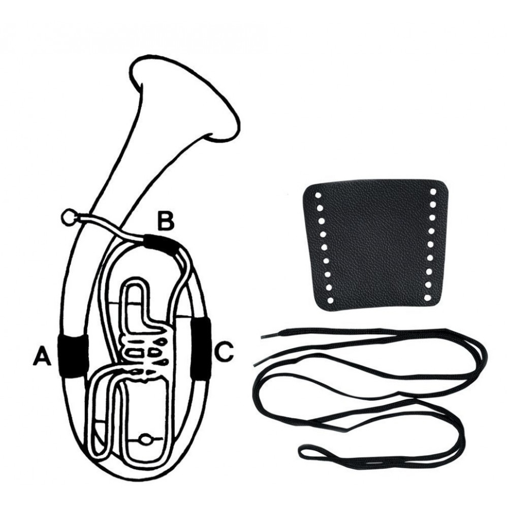 GEWA VALVE GUARD LEATHER B-Tuba part A защита рук (туба) 2 части