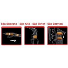 SAXMUTE комплект демпферов для альт-саксофона комплект демпферов (заглушек) для мундштука, эса и раструба альт-саксофона