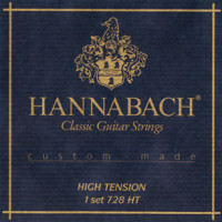 Комплект струн для классической гитары Hannabach 728HT Custom Made Blue, сильное натяжение