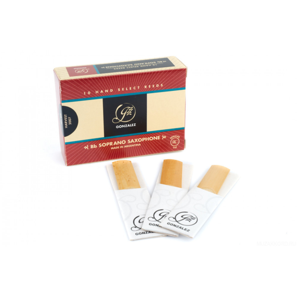 Набор тростей для сопрано саксофона Gonzalez Reeds RC Soprano Saxophone 3