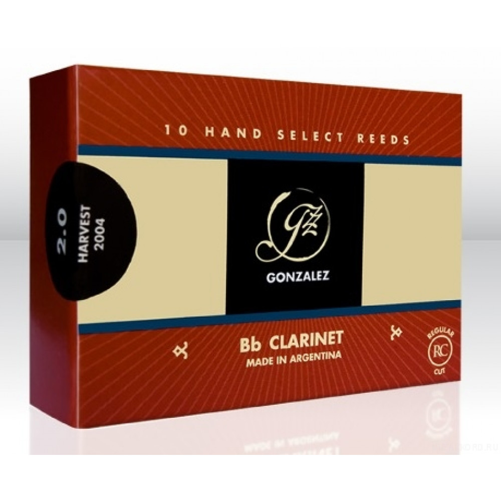 Gonzalez Reeds Regular Bb-Clarinet 4 трости для кларнета Bb 10шт.