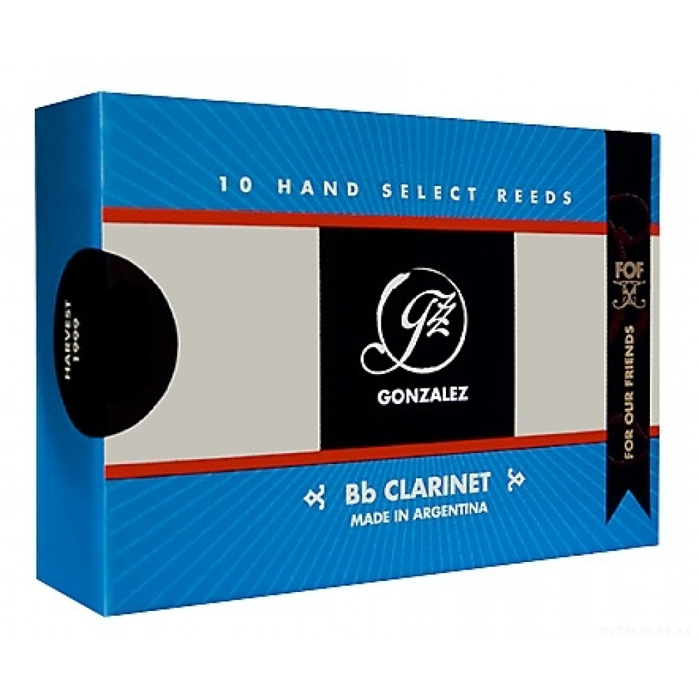 Gonzalez Reeds FOF Bb-Clarinet 3 трости для кларнета Bb 10 шт.