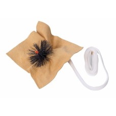 GEWA протирка для саксофона альт, с ёршиком, на шнурке, материал натуральная кожа