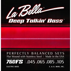 760FS Deep Talkin' Bass Комплект струн для бас-гитары, сталь, 45-105, La Bella