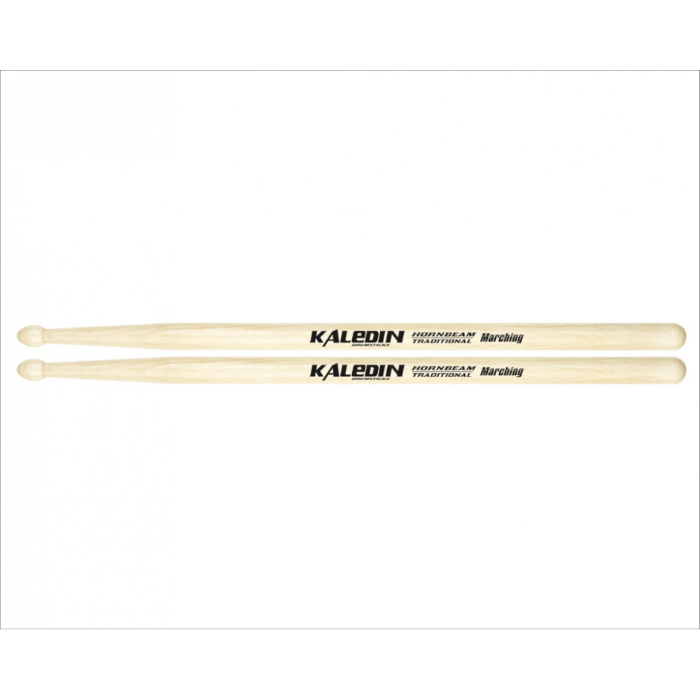 7KLHBMR Marching Барабанные палочки, граб, деревянный наконечник, Kaledin Drumsticks