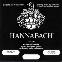 Комплект струн для классической гитары Hannabach 800MT Black SILVER PLATED, нейлон/посеребренные