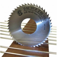 8018100 Фреза для установки ладов dвнут=28мм, толщина зуба 0,52мм Sintoms