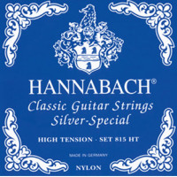 Комплект струн для классической гитары нейлон/посеребренные Hannabach 815HT Blue SILVER SPECIAL