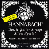 Комплект струн для классической гитары Hannabach 815MTC CARBON Black SILVER SPECIAL, карбон/посер.