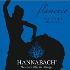 827HT Blue FLAMENCO Комплект струн для классической гитары желтый нейлон/посеребренные Hannabach