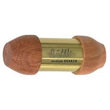 GEWA Ruttli Wood Metal Medium шейкер одиночный средний, корпус латунь, крышки бубинга