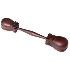 GEWA Double Castanet With Shaft двусторонние кастаньеты на ручке, индийский палисандр