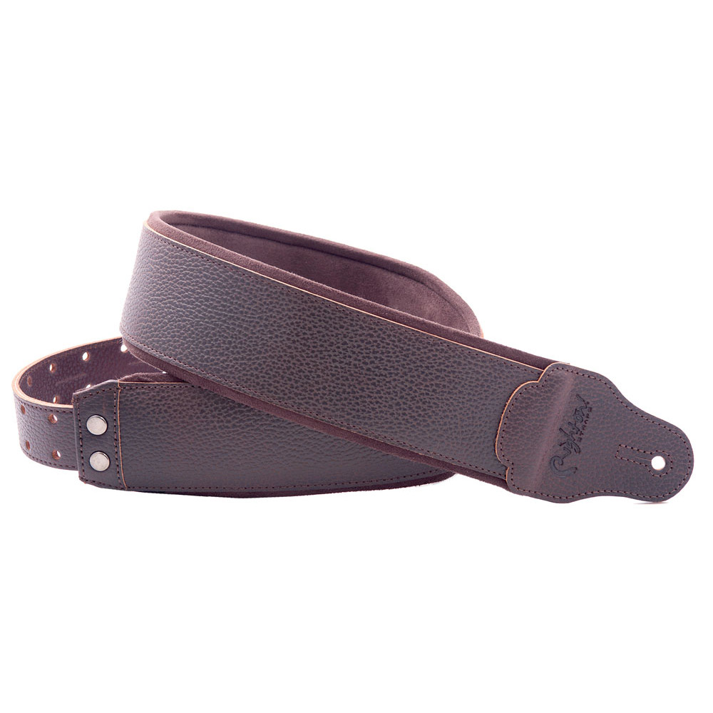 8401030030357 Graham Brown Ремень для гитары, кожаный, коричневый, RightOn Straps