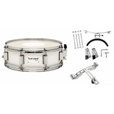GEWA Marching Small Drum Birch White Chrome 14x5.5" маршевый малый барабан 14x5,5