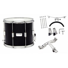 GEWA Marching Parade Drum Birch Black Chrome 14x10" маршевый парадный барабан