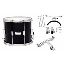 GEWA Marching Parade Drum Birch Black Chrome 14x12" маршевый парадный барабан
