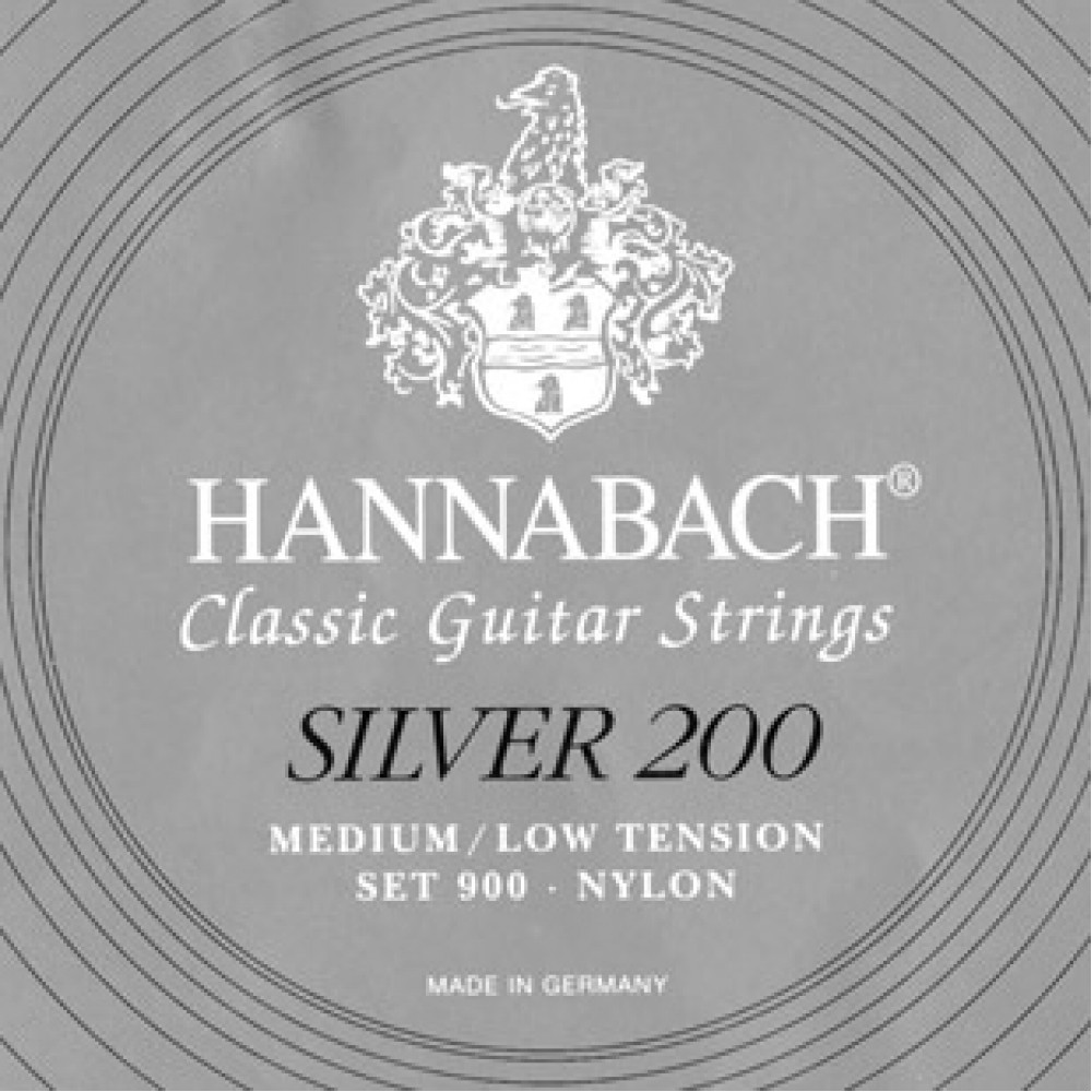 900MLT SILVER 200 Комплект струн для классической гитары нейлон/посеребренные Hannabach