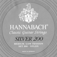 Комплект струн для классической гитары нейлон/посеребренные Hannabach 900MLT SILVER 200