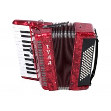 A-8-RD Аккордеон "Тула" 26х72-II-3, красный, Тульская Гармонь