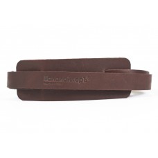 A-BS-B Кожаный ремень для балалайки, с наплечником, коричневый, Балалайкеръ