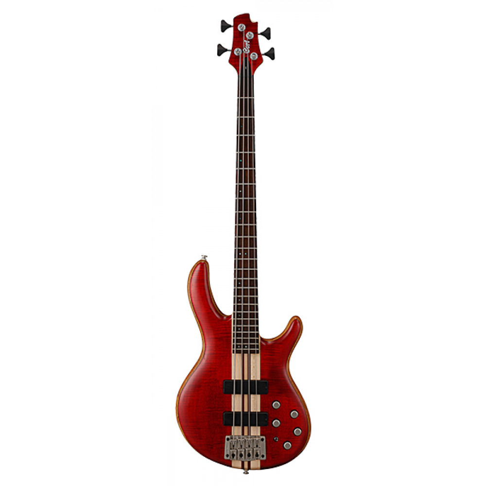 A4-Plus-FMMH-OPBC Artisan Series Бас-гитара, красная, Cort
