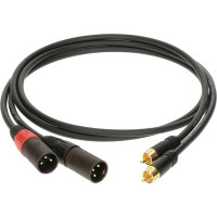 Кабель акустический Klotz AL-RM0030, RCA-XLRm, 30см, 2шт