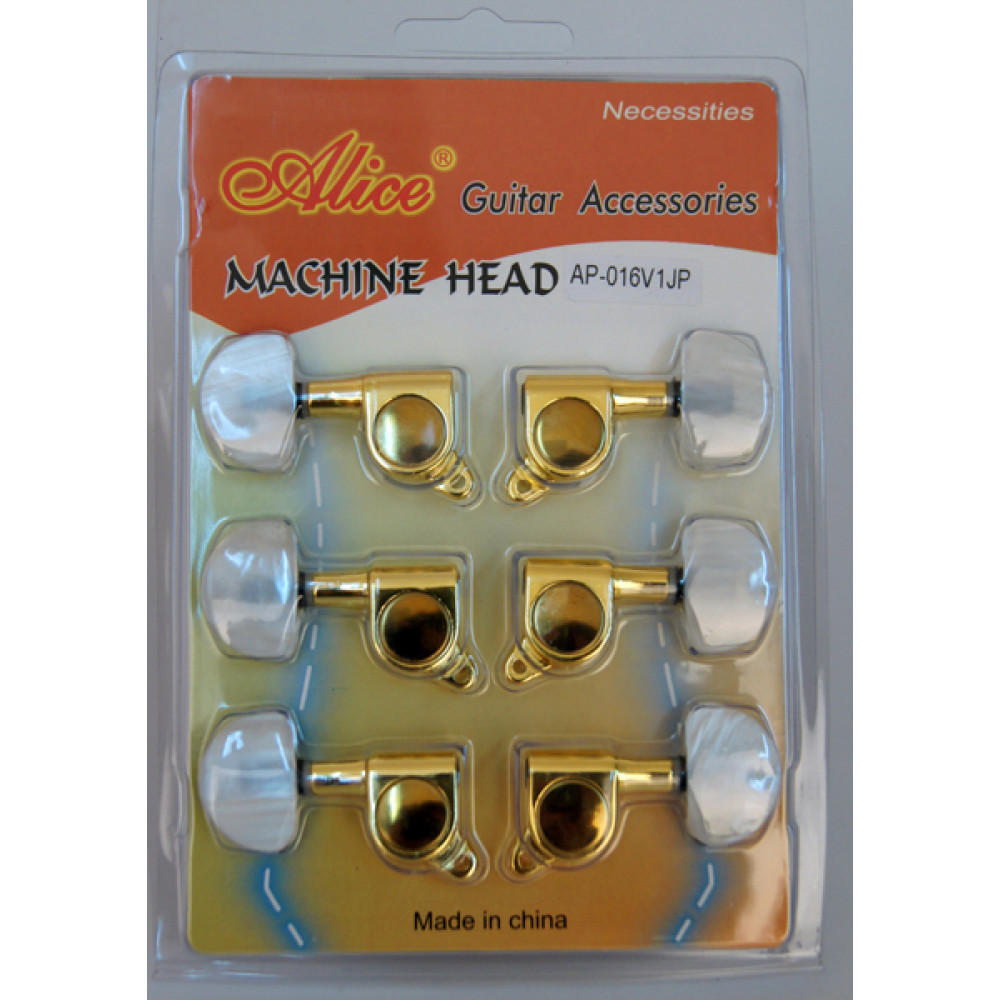 AP-016V1JP Комплект 3+3 колковой механики, золото, Alice