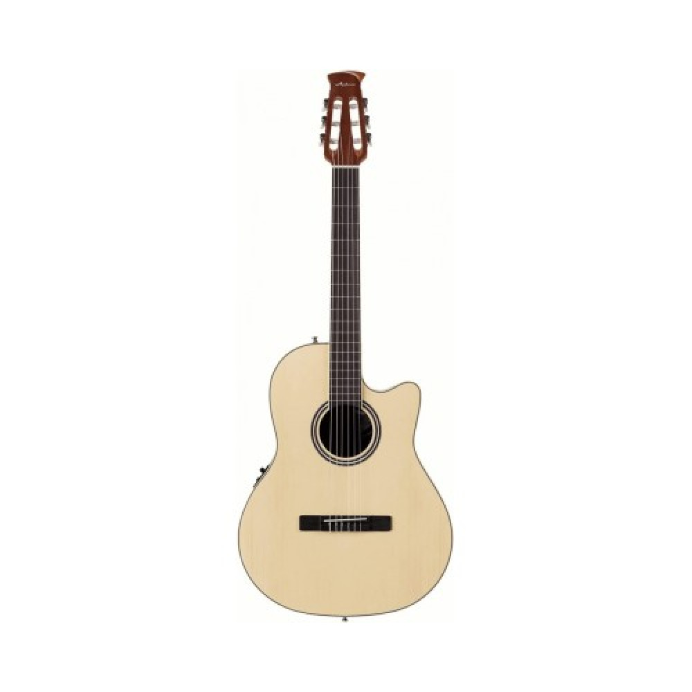 OVATION APPLAUSE AB24CS-4S Mid Cutaway Nylon Natural Satin гитара классическая электроакустическая
