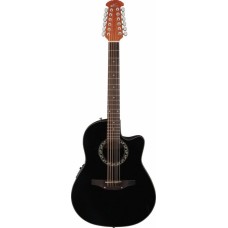 Applause AB2412II-5S Balladeer Mid Cutaway Black Satin