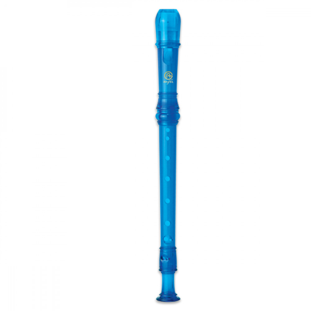 ASRB-251BL (ESRB-251BL) Color Блокфлейта сопрано, синяя, барочная система, пластик, 2 части, Angel
