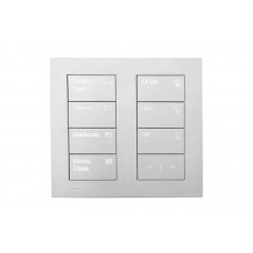 Кнопочная панель [HQWT-S-P4RW-WH-E] Lutron 7 кнопок и клавиши поднять.опустить, пластик белый.