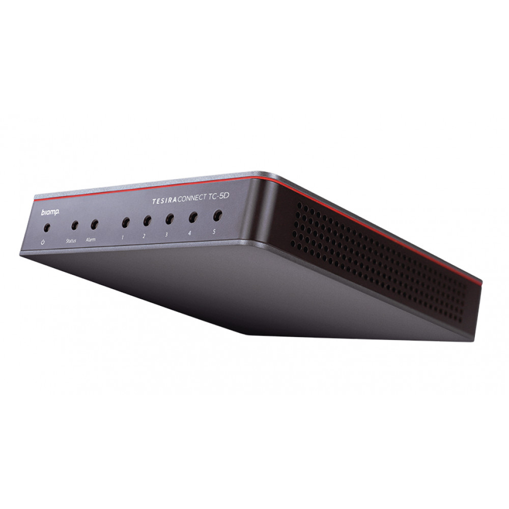 Сетевой коммутатор BIAMP [TesiraCONNECT TC-5D] AVB, Dante, PoE+ (4 порта), 5 портов RJ-45 100мб/1гб, RSTP; SageVue. ПО Tesira. Крепление опционально.
