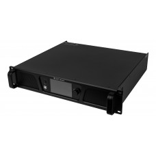 Усилитель Intrend [ITAMP-4K-TD] четырехканальный, 4x1000W/8Ом, 4x1600W/4Ом, 4x600/70V, мостовой режим: 2х2560W/8Ом; 2х1250/100V, поддержка Dante, встроенный DSP