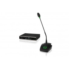 Беспроводная система SL DW [506616R] Sennheiser [SL TS 153 GN-L SET DW-3 EU] с настольным передатчиком SL Tablestand 153-S DW и микрофоном gooseneck MEG 14-40-L B со световым кольцом (3 места)