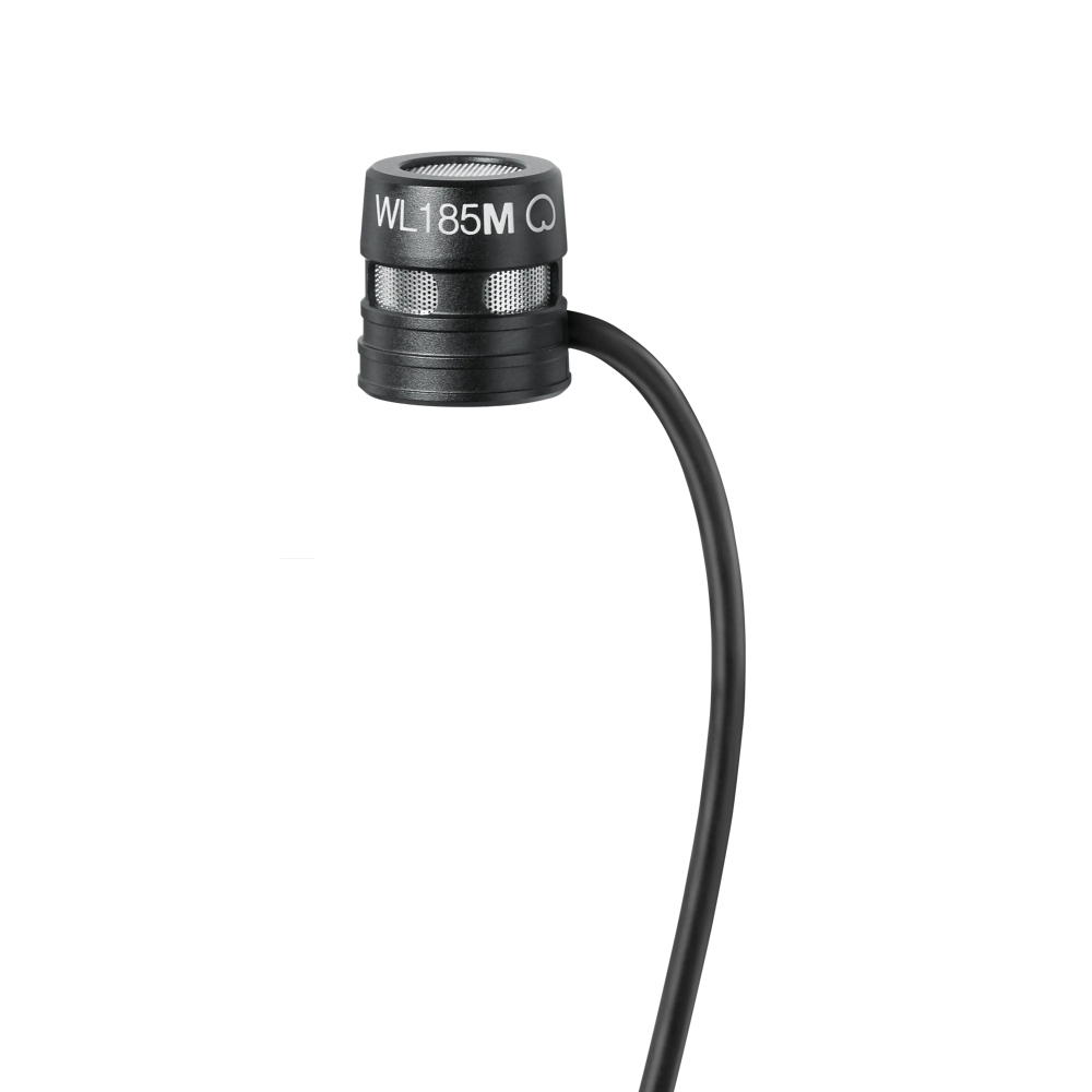 Микрофон SHURE [WL185MB/C-TQG] петличный микрофон кардиоидный, чёрный, TQG