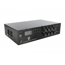 Микшер-усилитель Intrend [ITMXAMP-60MT] MP3, FM тюнер, USB, Bluetooth, 2хMic/3хLine входы, 1хLine выход,60 Вт, 4/8Ом/100V, IR-пульт в комплекте
