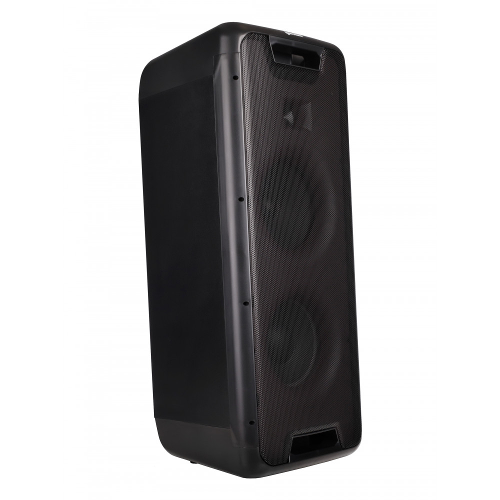 Акустическая система Gemini [GLS-880] Активная, 3-х полосная, DSP, RMS/Peak 100/1000 Вт, АЧХ 30-20000 Гц, Max SPL 98 дБ, динамики: 8" НЧ, 8" СЧ, 1" ВЧ, входы: 1/4" Guitar, 1/4" Mic, 1/8 AUX, USB, FM радио, Bluetooth, аккумулятор, 