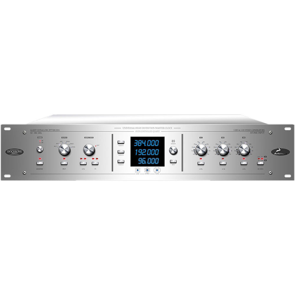 Аудиоинтерфейс Antelope Audio [Isochrone Trinity] тактовый генератор синхросигнала, 64-битный DSP, 3 независимых синхронных генератора звуковой частоты до 384 кГц, 3 - HD-сигнала, 3 независимых синхронных генератора SD-сигнала