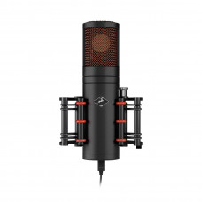 Микрофон Antelope Audio [Edge Go] конденсаторный, вухсторонние мембраны с золотым напылением 6u, диафрагма: 34 мм, кардиоида, восьмерка, всенаправленная, 20 Гц - 20 кГц, уровень звукового давления: 116 дБ, соотношение сигнал-шум: 75 дБ (А), USB Type-C