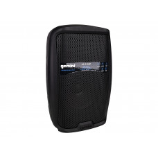 Акустическая система Gemini [AS-2108P] Активная, 2-х полосная, мощность RMS/Peak 250/500 Вт, АЧХ 60-20000 Гц, Max SPL 98 дБ, динамики: 8" НЧ, 1" ВЧ, входы: 1/8" TRS AUX, RCA (L/R) AUX, 2xXLR микрофонные, 2x1/4" линейные, выходы: XLR Mi